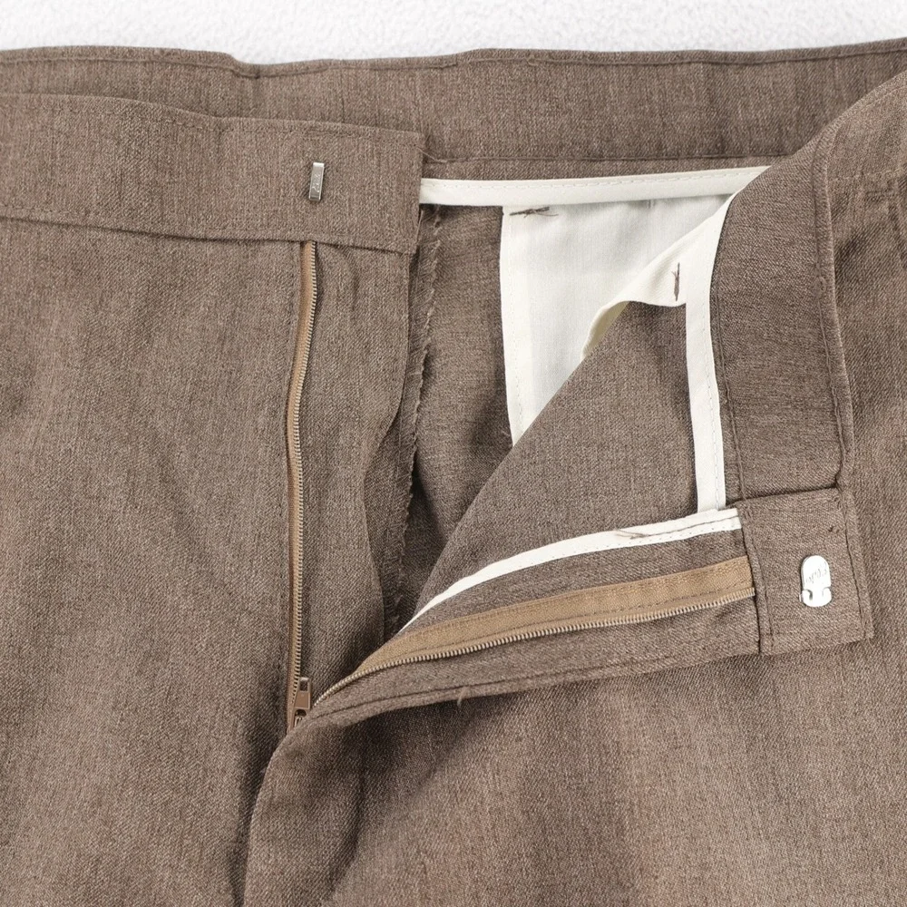 Levis Action Slacks Mens 36x30 Brown Heather Polyester‎ Straight Leg 476902725